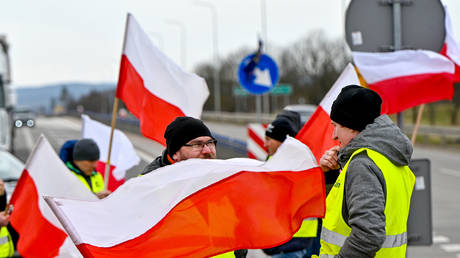 Polnische Bauern blockieren Grenze zur Ukraine VIDEO – World