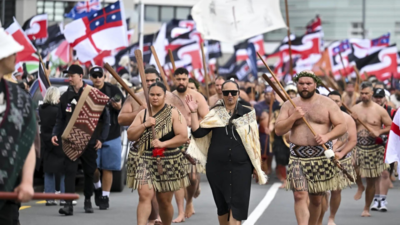 Proteste gegen MaOri Rechte Warum protestieren Tausende fuer die Rechte der