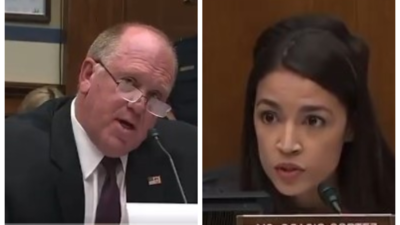 Tom Homan Tom Homans altes Streitvideo mit AOC viral nachdem