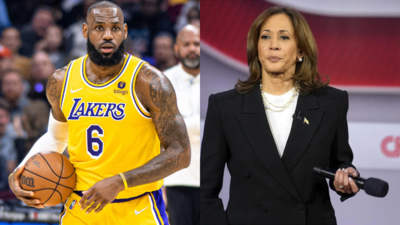 US Praesidentschaftswahlen NBA Superstar LeBron James unterstuetzt Vizepraesidentin Kamala Harris bei der