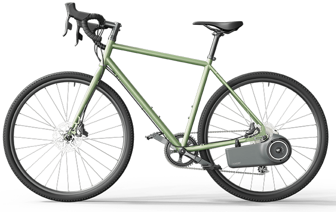 Skarper auf einem Gravelbike