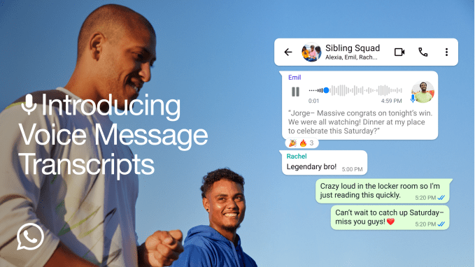WhatsApp fuehrt Sprachnachrichten Transkripte ein