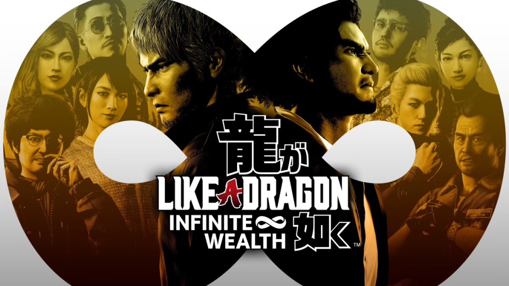 Schlüsselgrafiken für Like A Dragon: Infinite Wealth als Teil eines Artikels über die besten JRPGs des Jahres 2024.