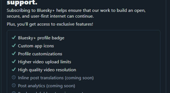 Bluesky stellt das kostenpflichtige Abonnement Bluesky in einem neuen Modell
