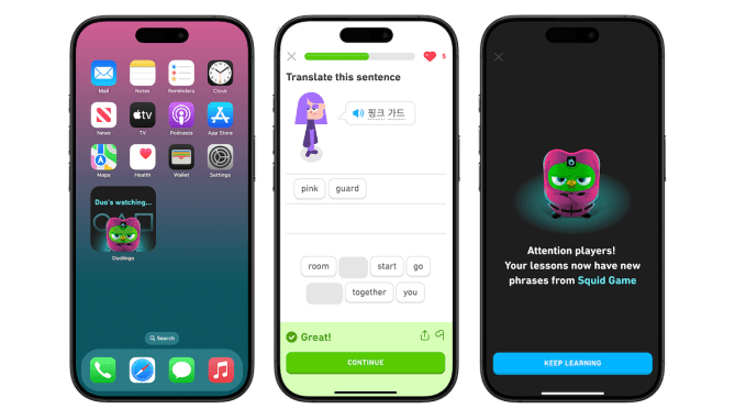 Duolingo arbeitet mit Netflix zusammen um Fans von „Squid Game