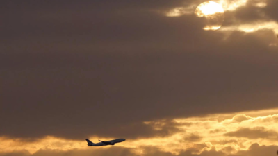 Eine blinde Passagierin die einen Flug von New York nach