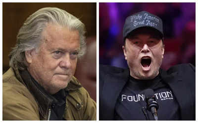 Elon Musk Steve Bannon Steve Bannon schliesst sich der MAGA