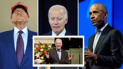 Jimmy Carter tot Donald Trump Joe Biden und Barack Obama