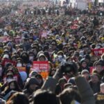 Proteste in Suedkorea In Suedkorea sind rivalisierende Proteste geplant nachdem