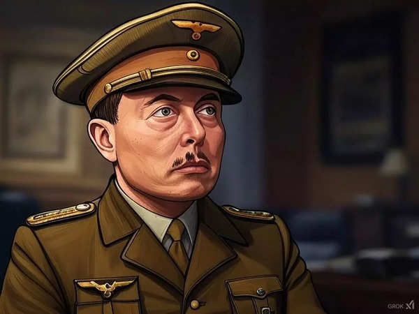 Elon Musk als Hitler (KI-Bild von Grok)