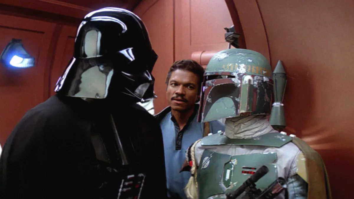 Boba Fett und Darth Vader als Teil eines Artikels über die besten Science-Fiction-Filme.