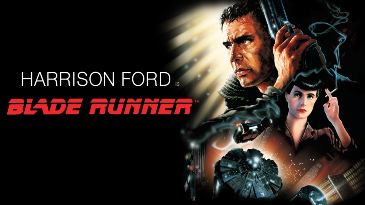 Harrison Ford im Poster zu Blade Runner als Teil eines Artikels über die besten Science-Fiction-Filme.