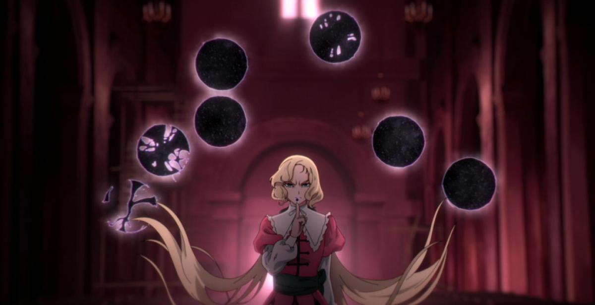 Pixie Davis als Maria Renard in Castlevania: Nocturne