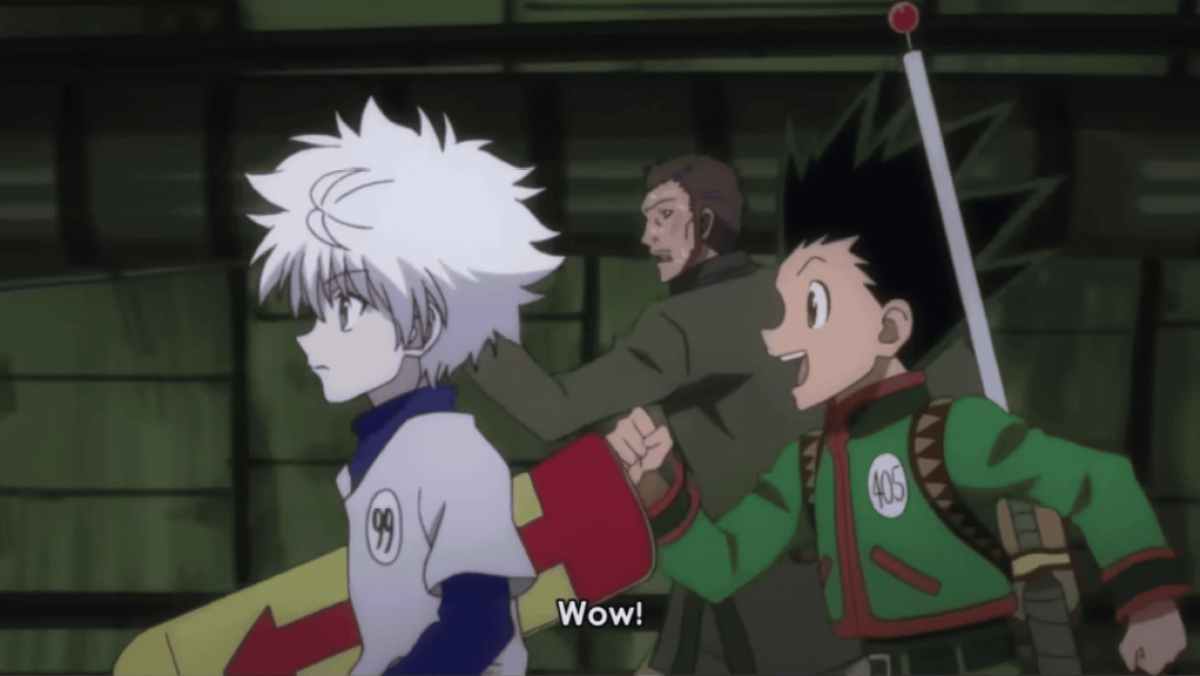 Gon und Killua treffen sich in der Hunter-Prüfung