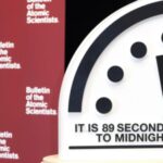 89 Sekunden Doomsday Clock bewegt sich je nach Mitternacht