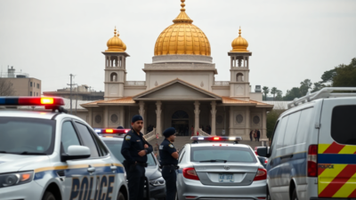 Die US Behoerden fuehren Schecks in Gurdwaras in New York