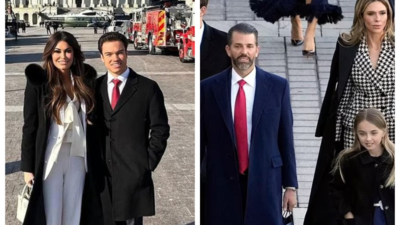 Donald Trump Jr Kimberly Guilfoyle nimmt an der Einweihungsveranstaltung teil