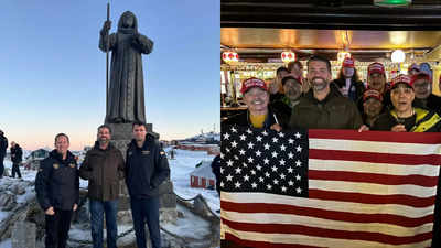 Donald Trump Jr besucht Nuuk mit einer Nachricht von seinem