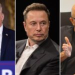 Donald Trump und Elon Musk diskutieren mit Microsoft CEO Satya Nadella