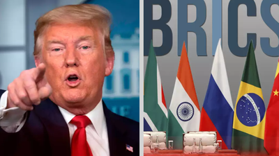 Donald Trump warnt BRICS 100 Zoelle wenn der US Dollar