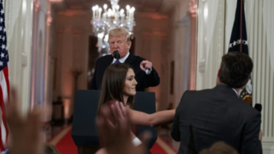 Jim Acosta von CNN bekannt fuer Zusammenstoesse mit Donald Trump