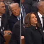 Kamala Harris‘ Todesblick auf den Chat zwischen Obama und Trump