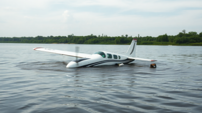 Kleine Flugzeugabstuerze gegen den Potomac River in der Naehe des