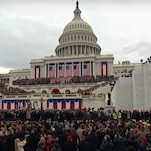 Mutter Natur moechte nicht dass Trump seine Amtseinfuehrung draussen abhaelt