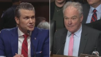 Tim Kaine Tim Kaine kritisiert Pete Hegseth wegen „Betrugs seiner