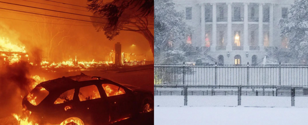 Von Schneestuermen bis hin zu Infernos Eine Woche Klimakrise stoert