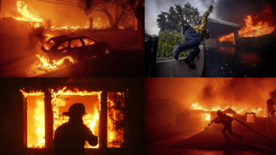 Waldbrand Apokalypse in Kalifornien Kein Wasser fuer Feuerwehrleute in Los Angeles