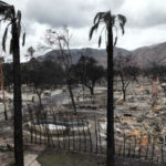 Winter Regenfaelle ausloesen Schlammfluss in feuer verwuesteten Regionen Suedkaliforniens