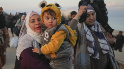 Zehntausende kehren in den zerstoerten Norden des Gazastreifens zurueck nachdem