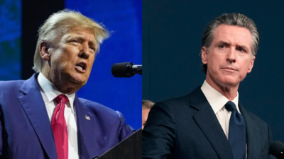 „Alles seine Schuld Donald Trump macht Gavin Newsom fuer die