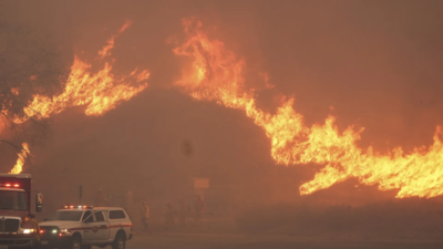 „Bitte raus Neuer Waldbrand in LA verbrennt innerhalb von Stunden