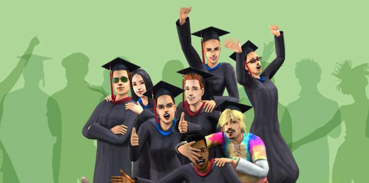 Promo Art aus dem Sims 2 University Life Expansion Pack