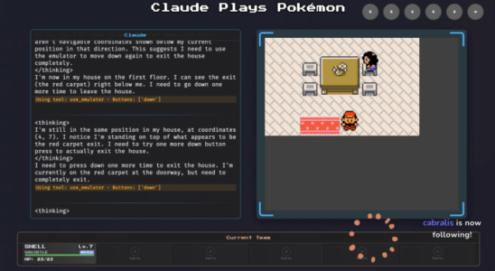 Anthropics Claude Ai spielt Pokemon auf Twitch langsam