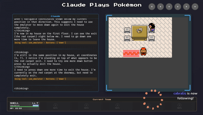 Anthropics Claude Ai spielt Pokemon auf Twitch langsam