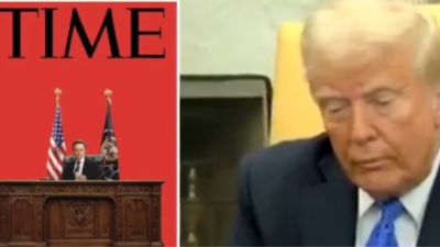 Cover Donald Trump reagiert auf das Praesident Musk Cover von