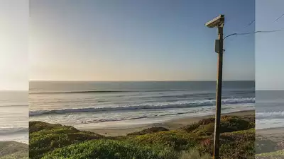 Kaliforniens San Clemente um Strandueberwachungskameras zu installieren um die illegale