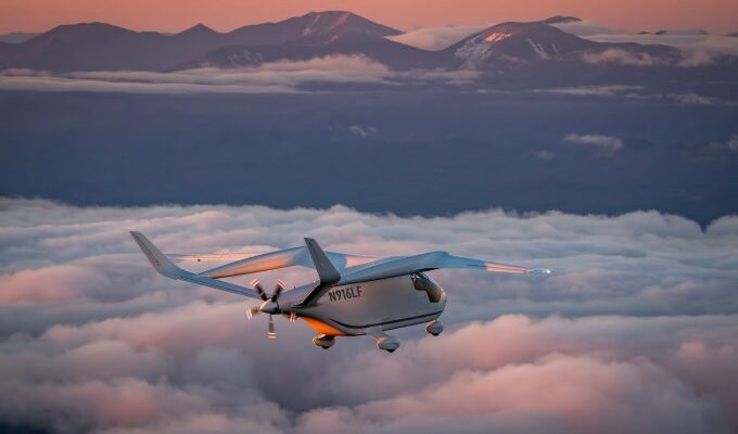 Kyle Clark Gruender des elektrischen Flugzeugs warf das Silicon Valley