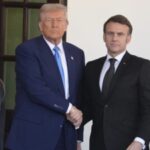 Macron Interrupts und Fakten ueberprueft Donald Trump