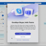 Microsoft haengt am 5 Mai 2025 auf Skype Service zum