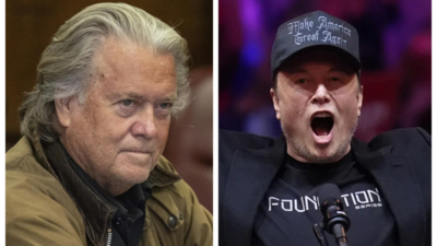 Steve Bannon Elon Musk Elon Musk fragt was Steve Bannon