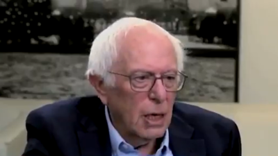 Bernie Sanders verliert Geduld stuermt fast aus dem Interview Du