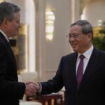 China US Handelsbeziehungen Der chinesische Premier trifft den US Senator Daines in