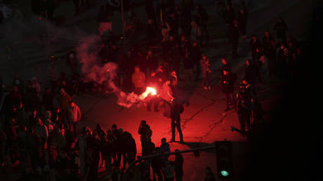 Dutzende in Belgrad Protesten Videos World verletzt