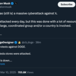 Elon Musk sagt X sei aufgrund von Cyberangriffen gesenkt