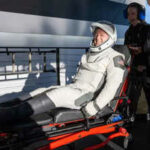 Er ist ein Soldat Astronaut Butch Wilmores Tochter bei seiner