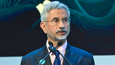 Khalistani Extremisten heckle versuchen Eam Jaishankar in London anzugreifen Mann